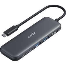 USB-хаб Anker USB-C Hub 332 5-in-1 Black (A8355H11)