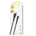 Кабель Usams US-SJ364 USB - Lightning (M/M), 1 м, Black (SJ364USB01)