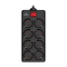 Фільтр живлення REAL-EL RS-8 Protect 1.8 м Black (EL122300021)