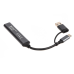 Концентратор USB Type-C/USB Maxxter 1xUSB-A 3.0, 2xUSB-A 2.0, 1xUSB-C Gray (HU3C-4P1CN-01)