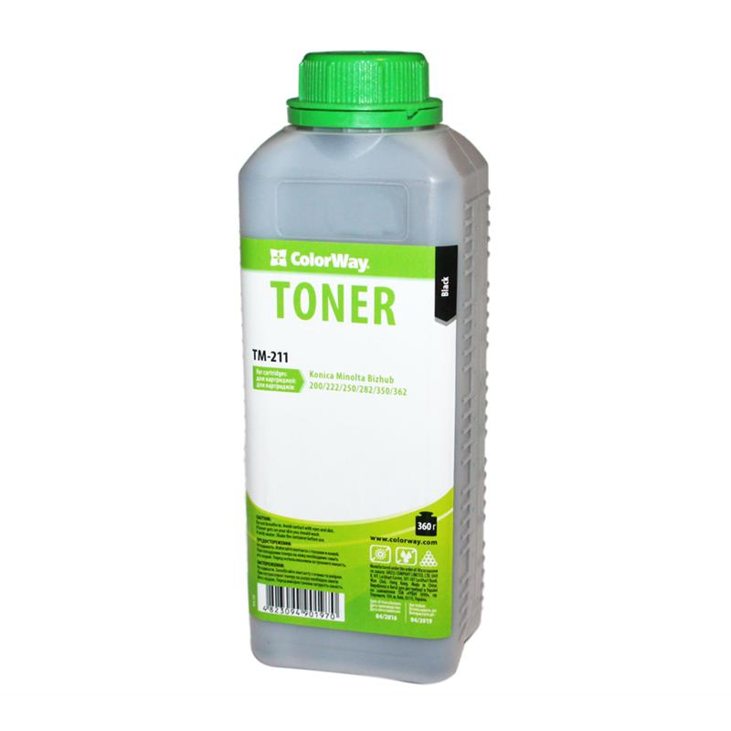 Тонер ColorWay (TM-211) Konica Minolta Bizhub 250/350 (TN-211), 360г