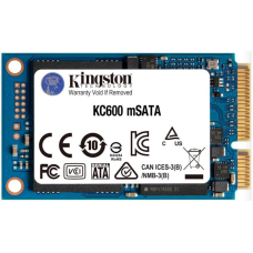 Накопичувач SSD  512GB Kingston KC600 mSATA SATAIII 3D TLC (SKC600MS/512G)