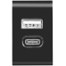 Мережевий зарядний пристрій Trust Urban Fast Dual USB-C&USB (17W, 2USB 3.0A) Black (21589)