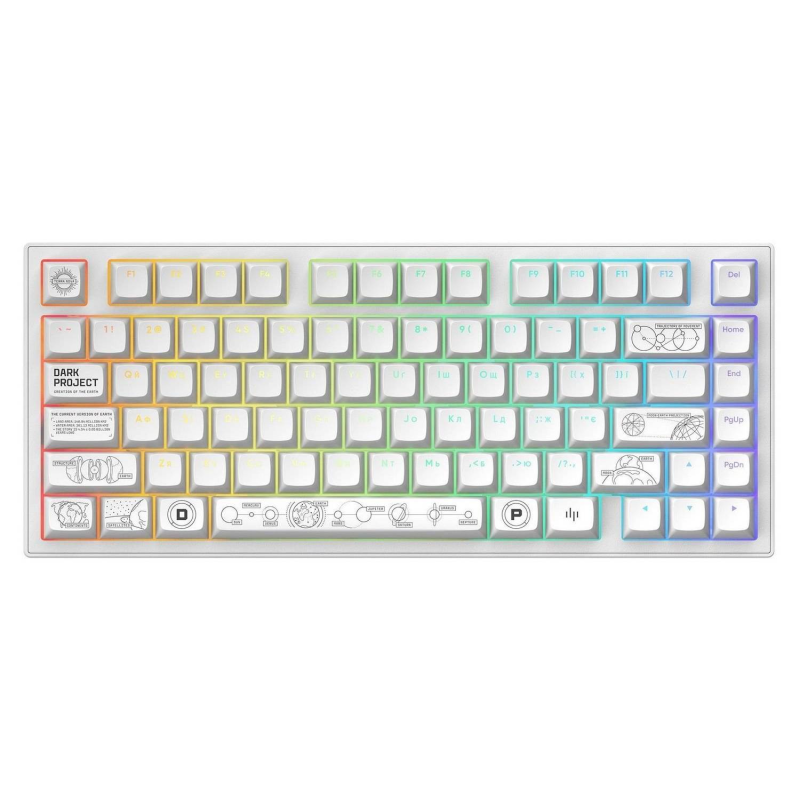 Клавіатура Dark Project ALU81 Terra Nova White (DPKB_NOVA_81_ANSI_WHITE_UA)