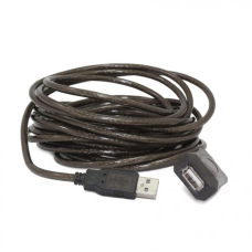 Кабель Cablexpert USB - USB V 2.0 (M/F), активний подовжувач, 10 м, чорний (UAE-01-10M) 