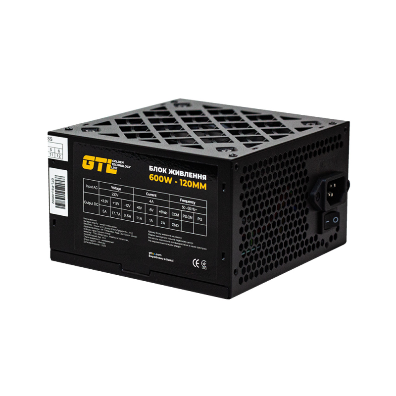 Блок живлення GTL (GTL-600-120) 600W 120mm