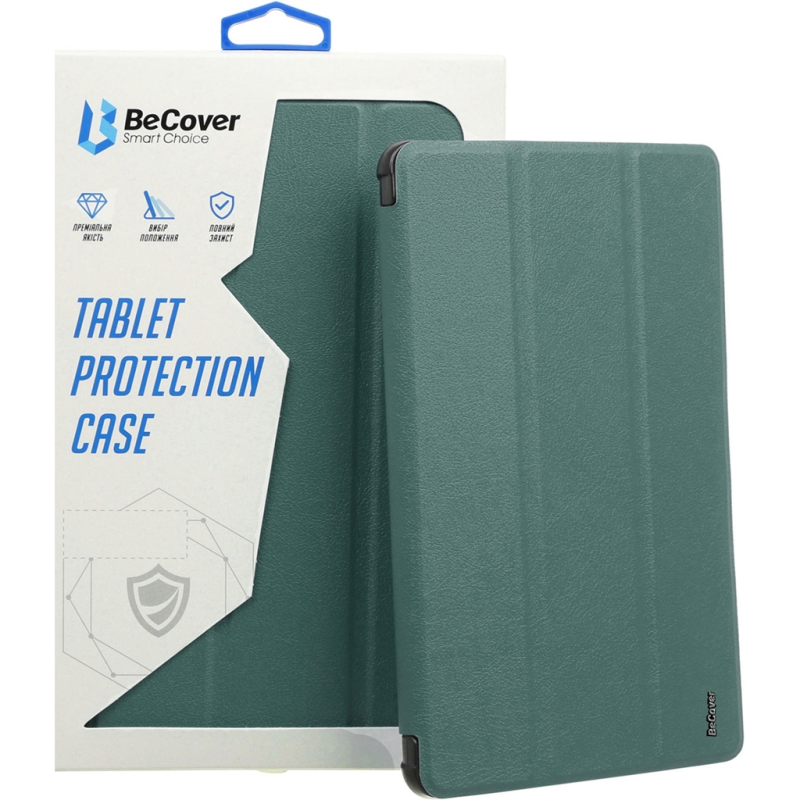 Чохол-книжка BeCover Flexible TPU Mate для Samsung Galaxy Tab S9 (SM-X710/SM-X716)/S9 FE (SM-X510/SM-X516B) Dark Green (712529)