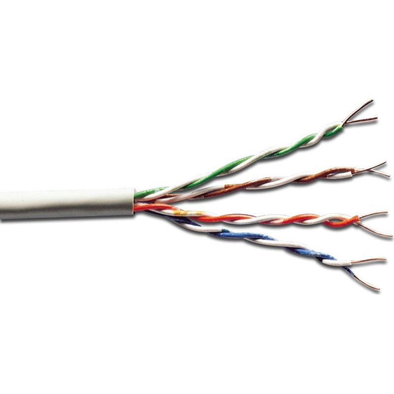 Кабель Digitus кат. 6 UTP, 305m, AWG 23/1, PVC, сірий (ACU-4611-305)