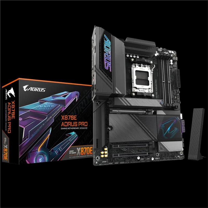 Материнська плата GIGABYTE X870E AORUS PRO sAM5 X870 4xDDR5 M.2 HDMI DP Wi-Fi BT ATX