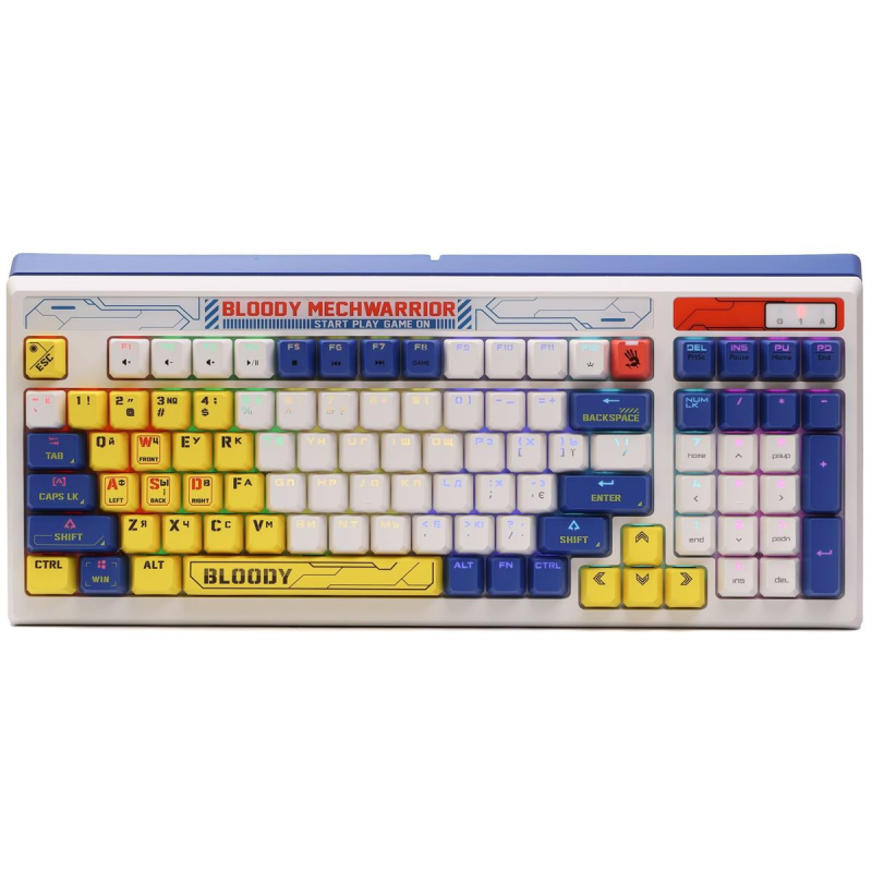 Клавіатура Bloody B950 RGB Warrior Blue