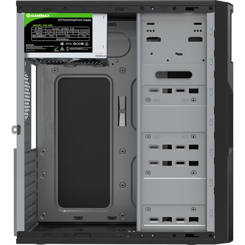 Корпус GameMax ET-212-400W-U3 Black 400W