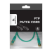 Патч-корд Cablexpert (PP6-0.5M/G) FTP, літий, 50u "штекер із засувкою, 0.5 м, зелений