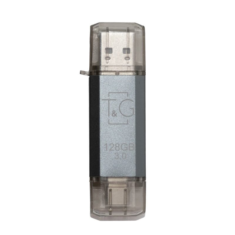 Флеш-накопичувач USB 3.0 128GB Type-C T&G 009 Star Series Silver (TG009TC-128GSL3)