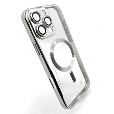 Чохол-накладка BeCover TPU Chrome Case MagSafe для Apple iPhone 16 Pro Silver (712083)