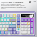 Клавіатура бездротова Ajazz AK980 V2 Maillard Switch White (AK980-V2-M-PWB)