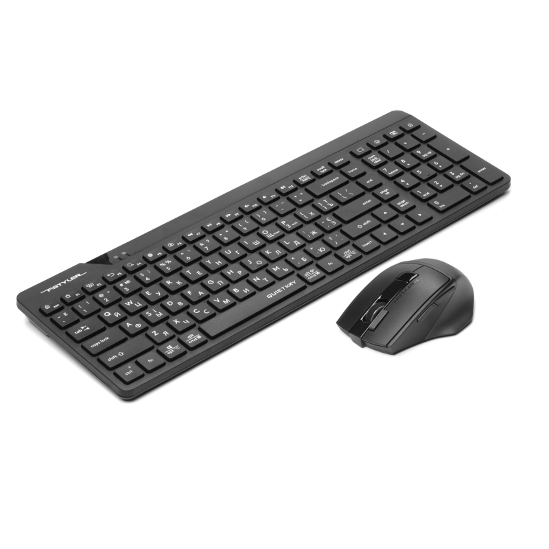 Комплект (клавіатура, миша) бездротовий A4Tech Fstyler FG2400 Air2 Black