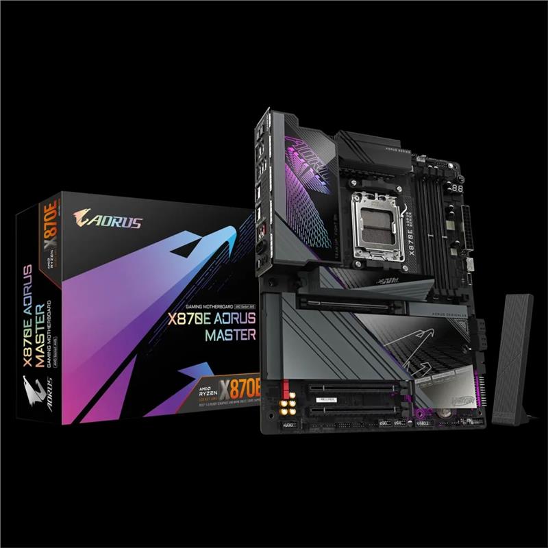 Материнська плата GIGABYTE X870E AORUS MASTER sAM5 X870 4xDDR5 M.2 HDMI Typc-C ATX