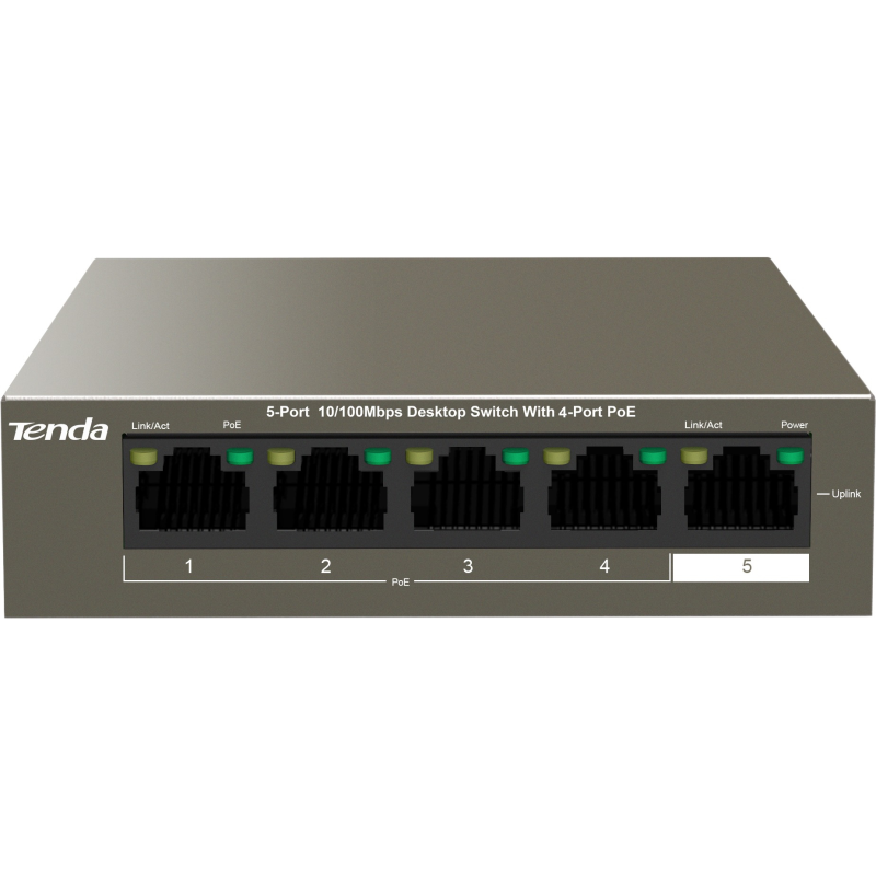 Комутатор Tenda TEF1105P-4-63W