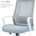 Крісло офісне OfficePro Harmony OC310-W-LG-LG White/Light Gray