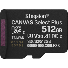 Карта пам`яті MicroSDXC 512GB UHS-I Class 10 Kingston Canvas Select Plus R150MB/s (SDCS3/512GBSP)