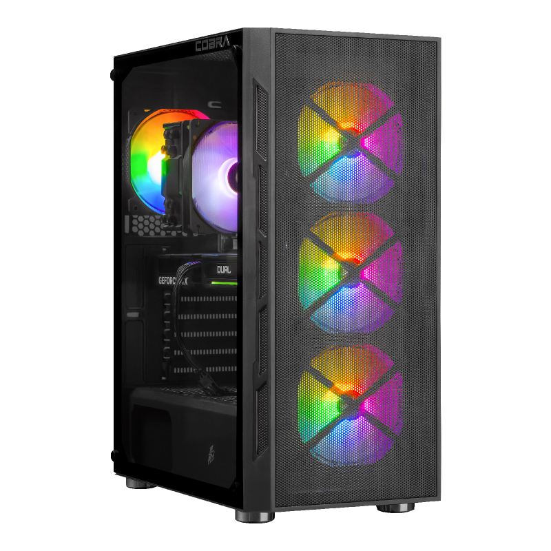 Ігровий комп`ютер COBRA Go RTX 5050 / Ryzen 5 5600X / RAM 16GB / SSD 500GB (R5G23586)
