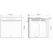Духова шафа Samsung NV7B4445UAS/WT