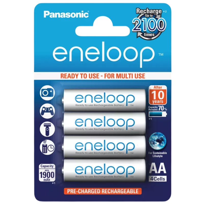Акумулятори Panasonic Eneloop AA/HR06 NI-MH 2000 mAh BL 4 шт 