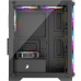 Корпус 1stPlayer X2-M-BK-4F1-PS-600FK-EU Black 600W