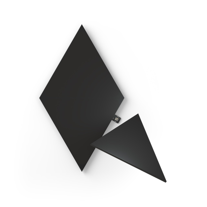 Додаткові панелі Nanoleaf Shapes Ultra Black Triangles Expansion Pack, Apple HomeKit, 3 шт. (NL47-0101TW-3PK)
