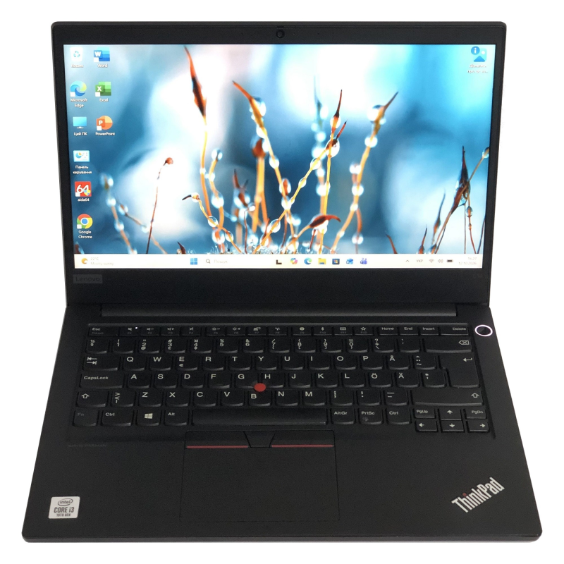 Ноутбук Lenovo ThinkPad E14 G1 / 14" FullHD IPS / i3-10110U / 8GB / 128GB SSD / Win11Pro - Б/в
