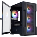 Корпус 1stPlayer T3-BK-4F1 Black без БЖ