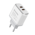 Мережевий зарядний пристрій ColorWay Power Delivery Port PPS USB (Type-C PD + Type-C PD) (40W) White (CW-CHS048PD-WT)