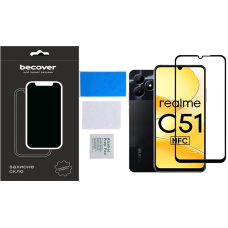 Захисне скло BeCover для Realme C51 Black (710301)