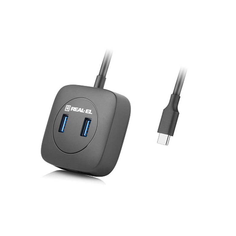 USB-хаб REAL-EL CQ-407 4 ports