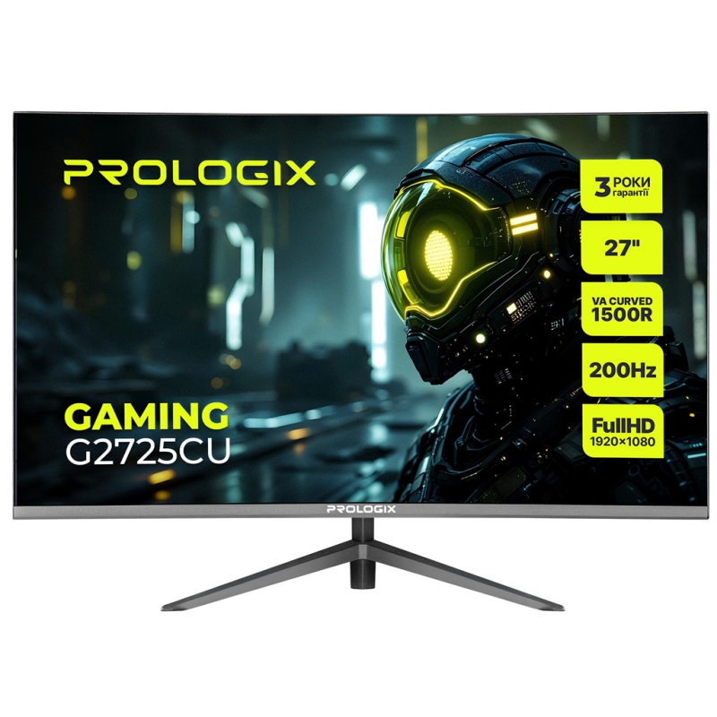 Монітор Prologix Gaming 27" G2725CU VA Black Curved 200Hz