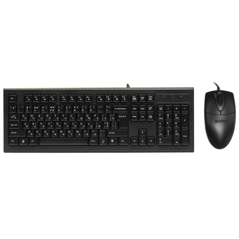 Комплект (клавіатура, миша) A4Tech KR-8520 Black