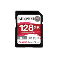 Карта пам`яті SDXC 128GB UHS-II/U3 Class 10 Kingston Canvas React Plus V60 SD R280/W100MB/s (SDR2V6/128GB)