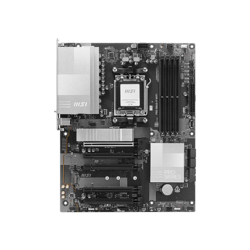 Материнcька плата MSI PRO B840-P WIFI sAM5 B840 4xDDR5 M.2 HDMI Wi-Fi BT ATX