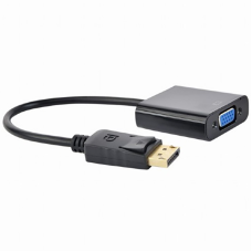 Адаптер Cablexpert DisplayPort - VGA (M/F), 0.15 м, Black (A-DPM-VGAF-02)