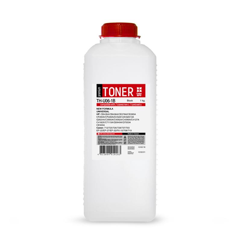 Тонер ColorWay (TH-U06-1B) HP LJ 1005/2035/1010/M402/426 Premium, 1000г