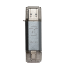 Флеш-накопичувач USB 32GB Type-C T&G 009 Star Series Silver (TG009TC-32GSL)