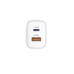 Мережевий зарядний пристрій Sigma mobile X-power 33W GaN, PD, QC (1xUSB-C + 1xUSB-A) White (PS33-01)