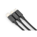 Кабель Digitus USB -  Lightning/USB Type-C/micro USB (M/M), 1 м, Black (AK-300160-010-S)