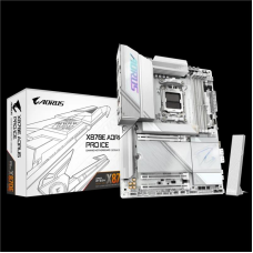Материнська плата GIGABYTE X870E AORUS PRO ICE sAM5 X870 4xDDR5 M.2 HDMI Wi-Fi BT ATX білий