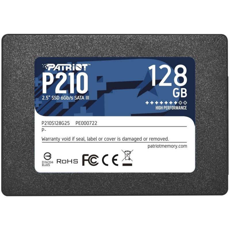 Накопичувач SSD  128GB Patriot P210 2.5" SATAIII TLC (P210S128G25)