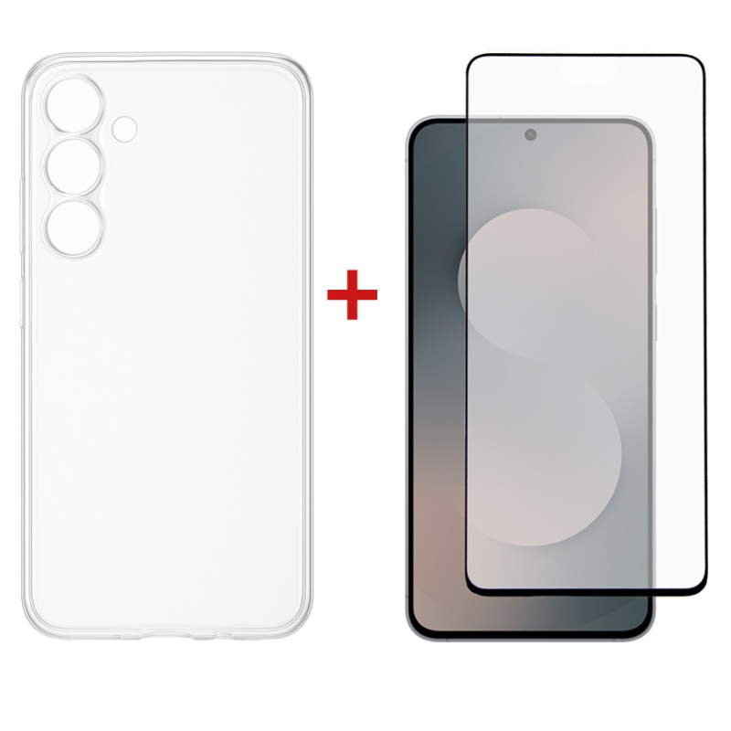 Чохол-накладка Dengos Soft для Samsung Galaxy S25 FE SM-S731 Clear (DG-KM-172) + захисне скло