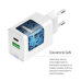 Мережевий зарядний пристрій ColorWay GaN Mini 30W PD Port PPS USB (Type-C PD + USB QC4.0) White (CW-CHS053PDC-WT) + кабель USB Type-C