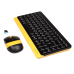 Комплект (клавіатура, миша) бездротовий A4Tech FG1110 Bumblebee USB