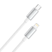 Кабель ColorWay USB Type-C - Lightning (M/M), zinc alloy braided, 3А, 1 м, White (CW-CBPDCL098-WT)