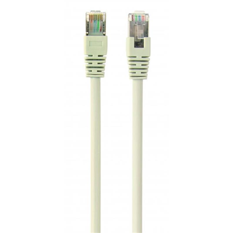 Патч-корд Cablexpert (PPB6-5M) cat.6, FTP, літий, 50u "штекер із засувкою, 5 м, білий